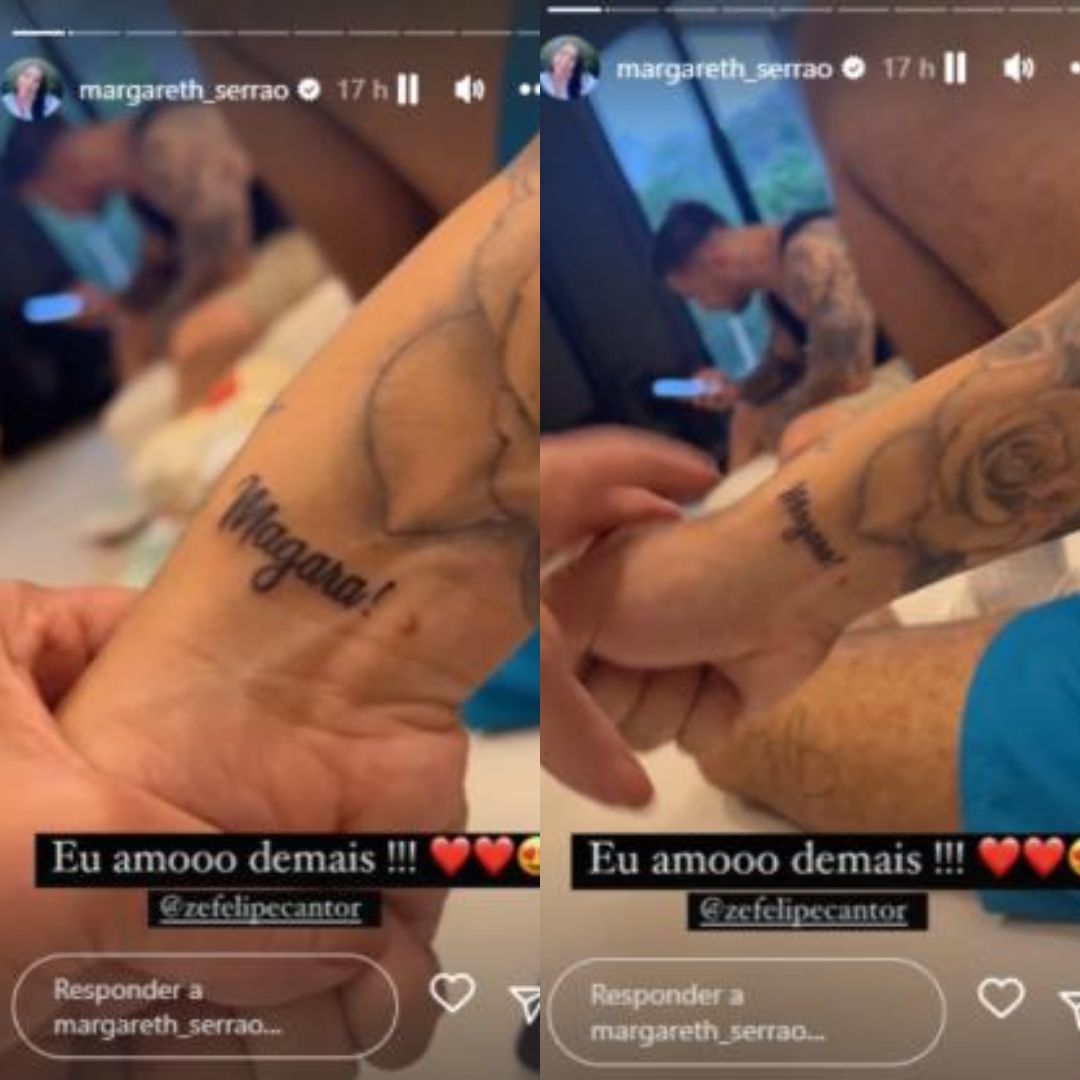 Zé Felipe Faz Tatuagem em Homenagem à Sogra e Mãe do Cantor Faz Desabafo